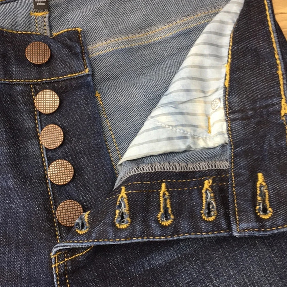 Cabi Skinny Jeans Dark Wash Button Fly High Rise - Picture 8 of 11